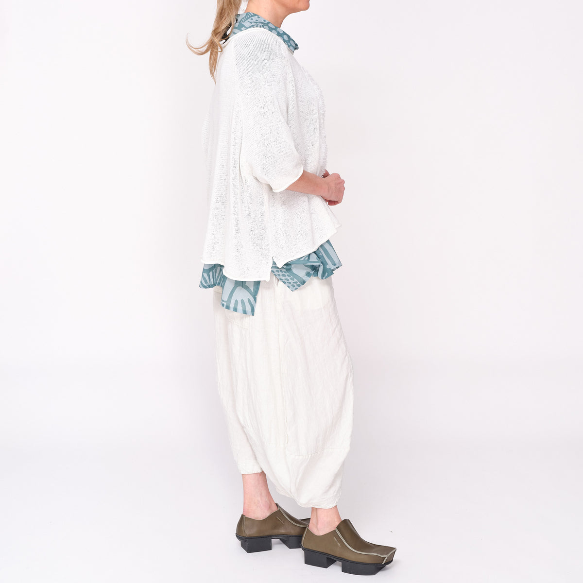 3480704 Off White Jacquard Jumper