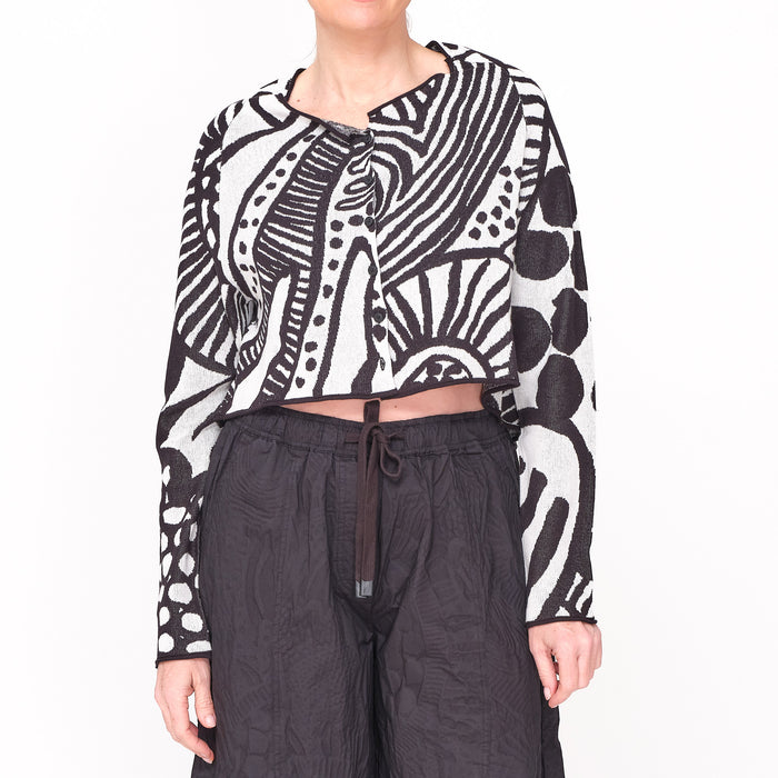 3417103 Graphic Swing Cardigan