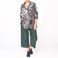 3600404 Black Print Shirt