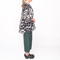 3600404 Black Print Shirt
