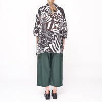 3600404 Black Print Shirt