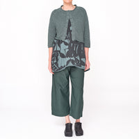 3737104 Grass Textured Knit Cardigan