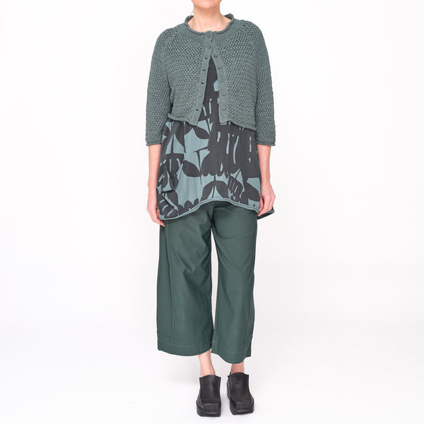 3737104 Grass Textured Knit Cardigan