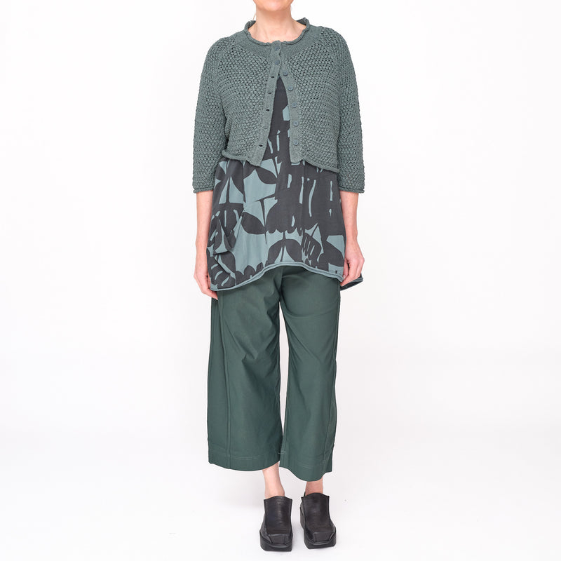 3737104 Grass Textured Knit Cardigan