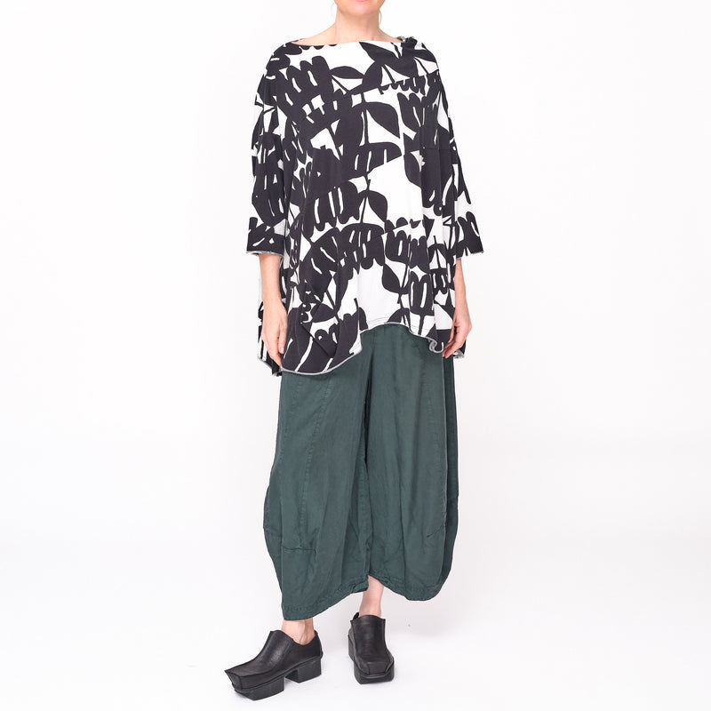 3470508 Black Print Easy Tee
