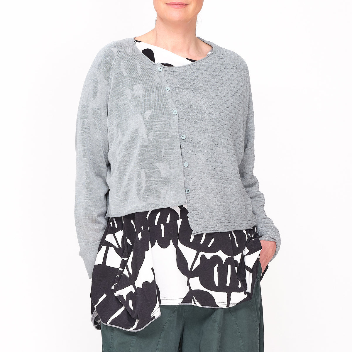 3470508 Black Print Easy Tee