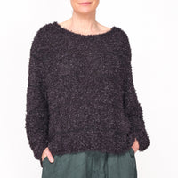 3480701 Black Chunky Knit Jumper