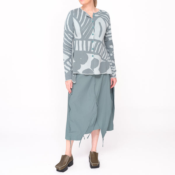 3417104 Graphic Grass Cardigan