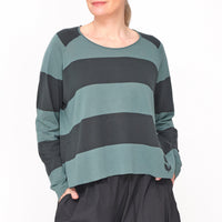 3330701 Grass Tree Stripe Pullover