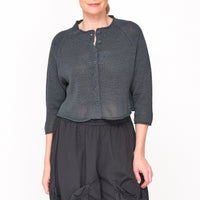 3727107 Tree High Neck Cardigan