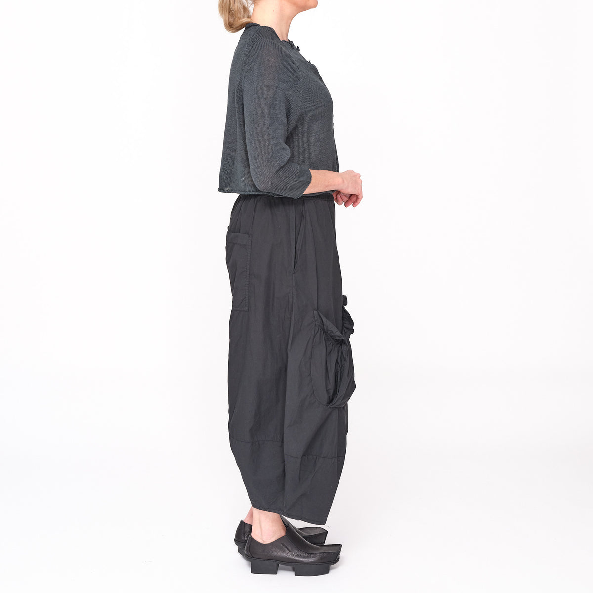 3727107 Tree High Neck Cardigan