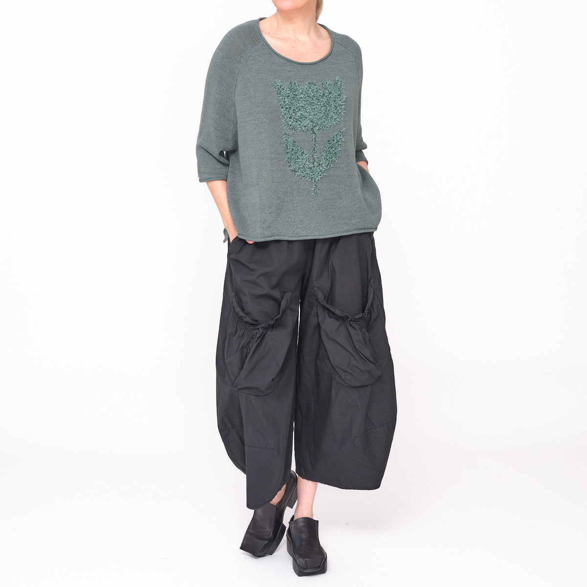 3480704 Grass Jacquard Jumper