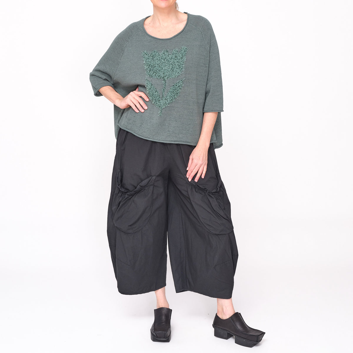 3480704 Grass Jacquard Jumper