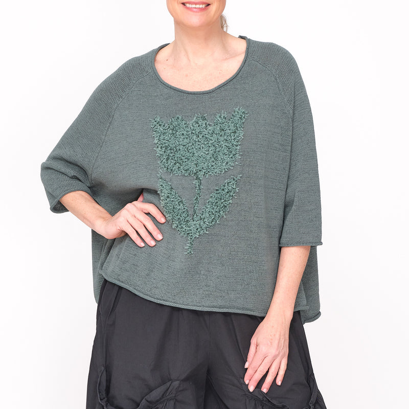 3480704 Grass Jacquard Jumper