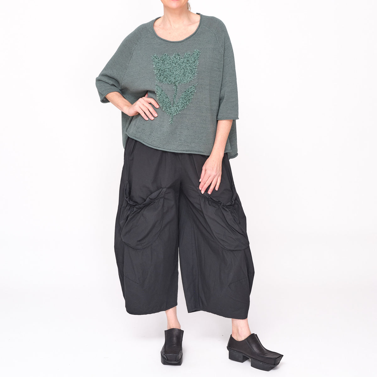 3480704 Grass Jacquard Jumper