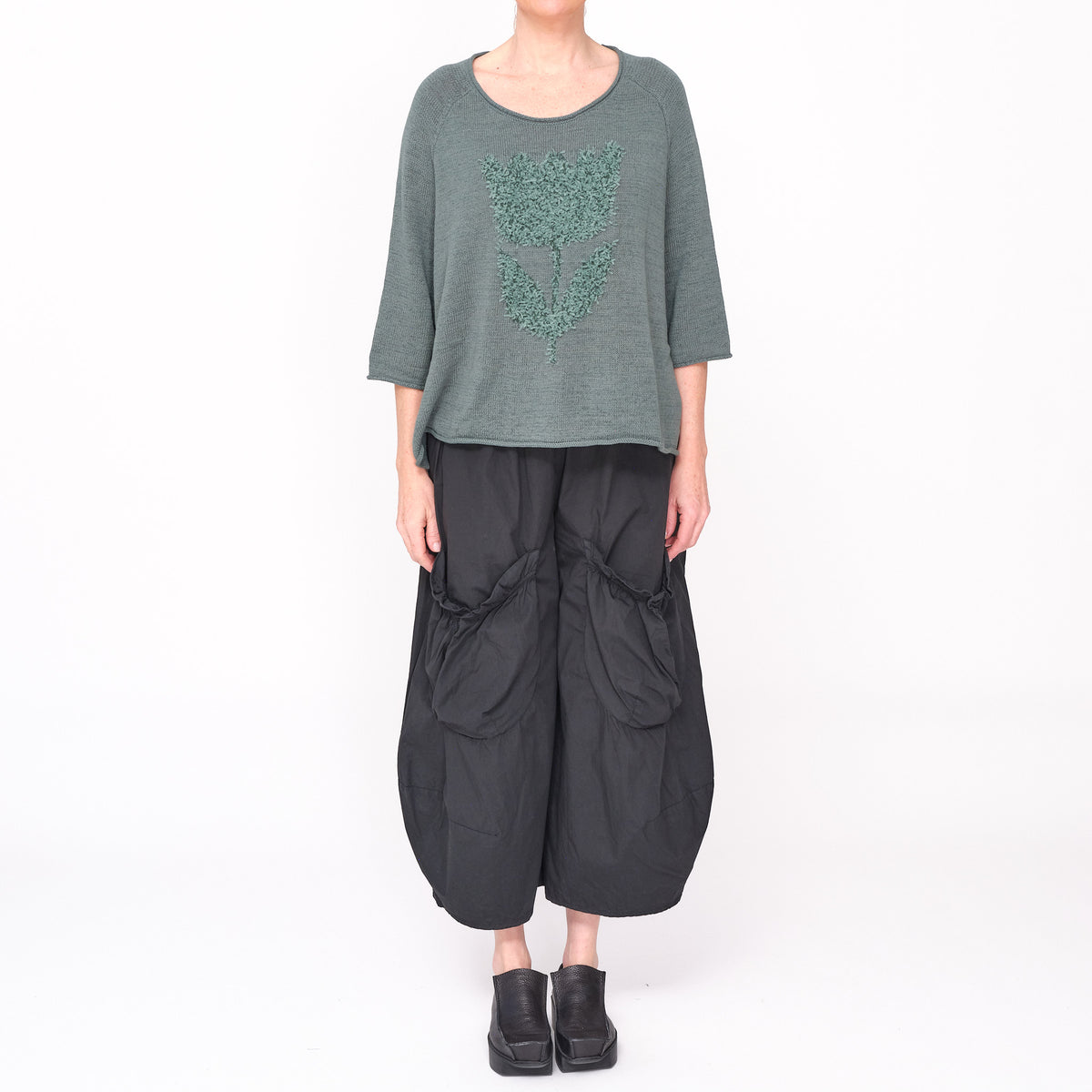 3480704 Grass Jacquard Jumper