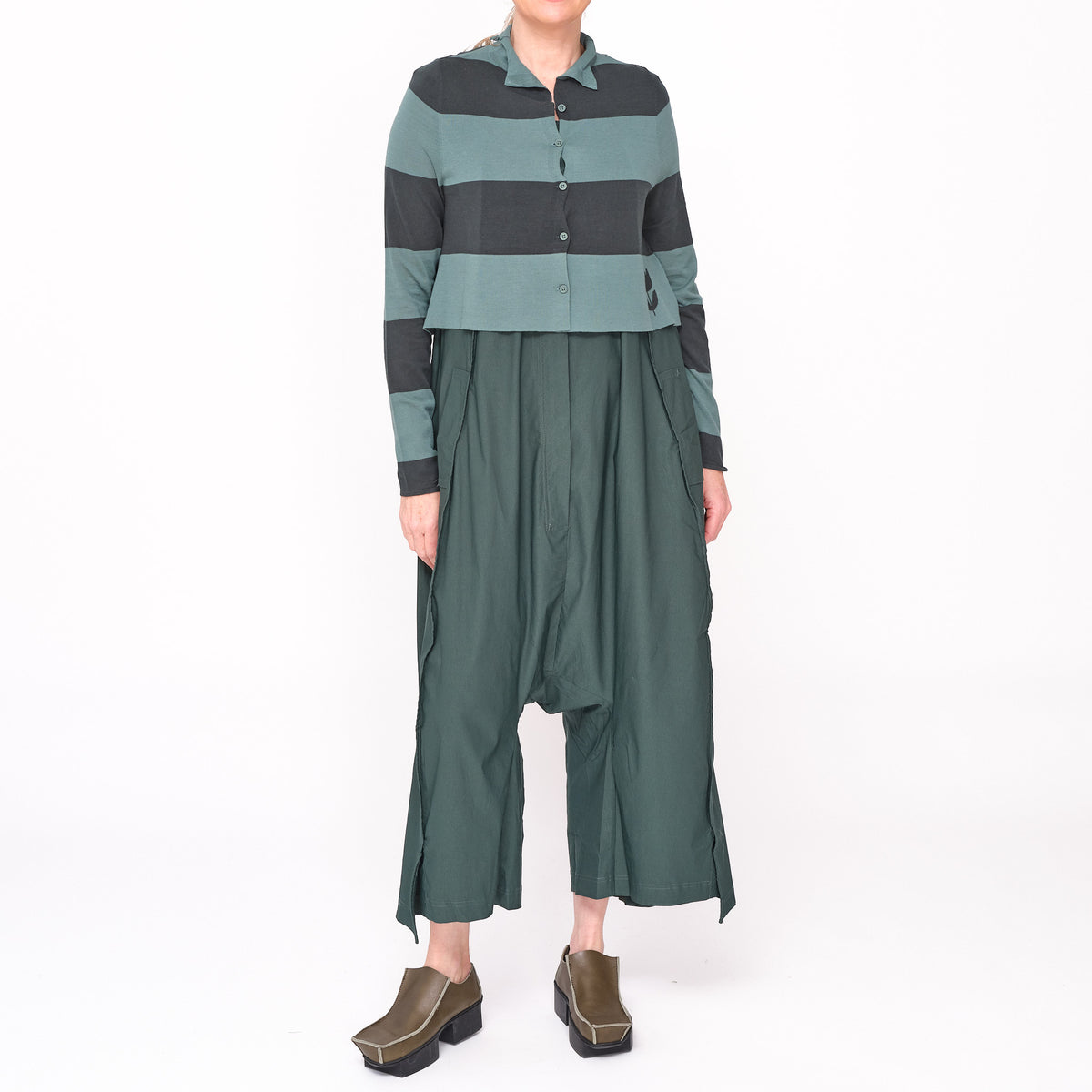 3331702 Grass Tree Stripe Cardigan