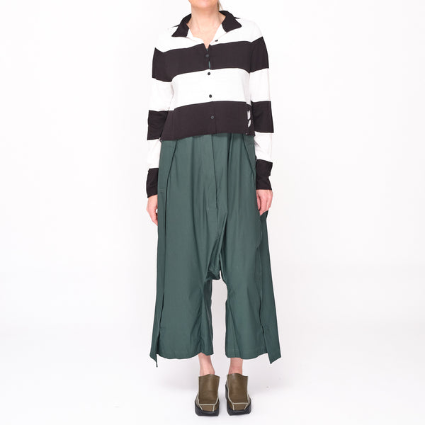 3331702 Black Off White Stripe Cardigan