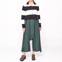 3331702 Black Off White Stripe Cardigan