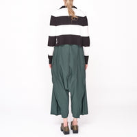 3331702 Black Off White Stripe Cardigan