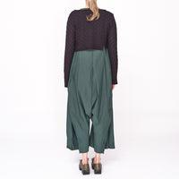 3380701 Black Textured Crop Jumper