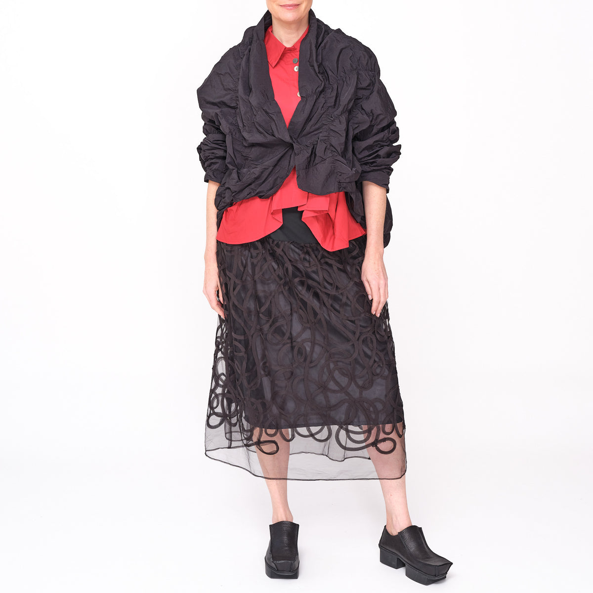261 618 Kaida Black Skirt