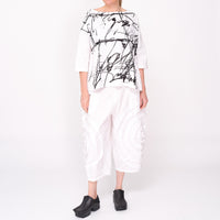 261 444 Suzu White Combo Tee