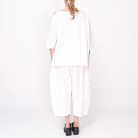 261 444 Suzu White Combo Tee