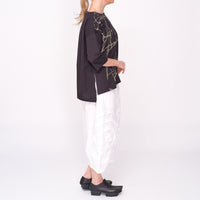 261 444 Suzu Black Combo Tee