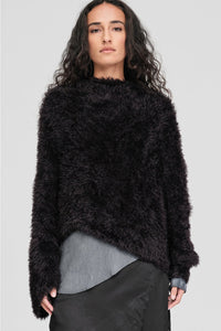 Sleeved Distort Shrug - Black