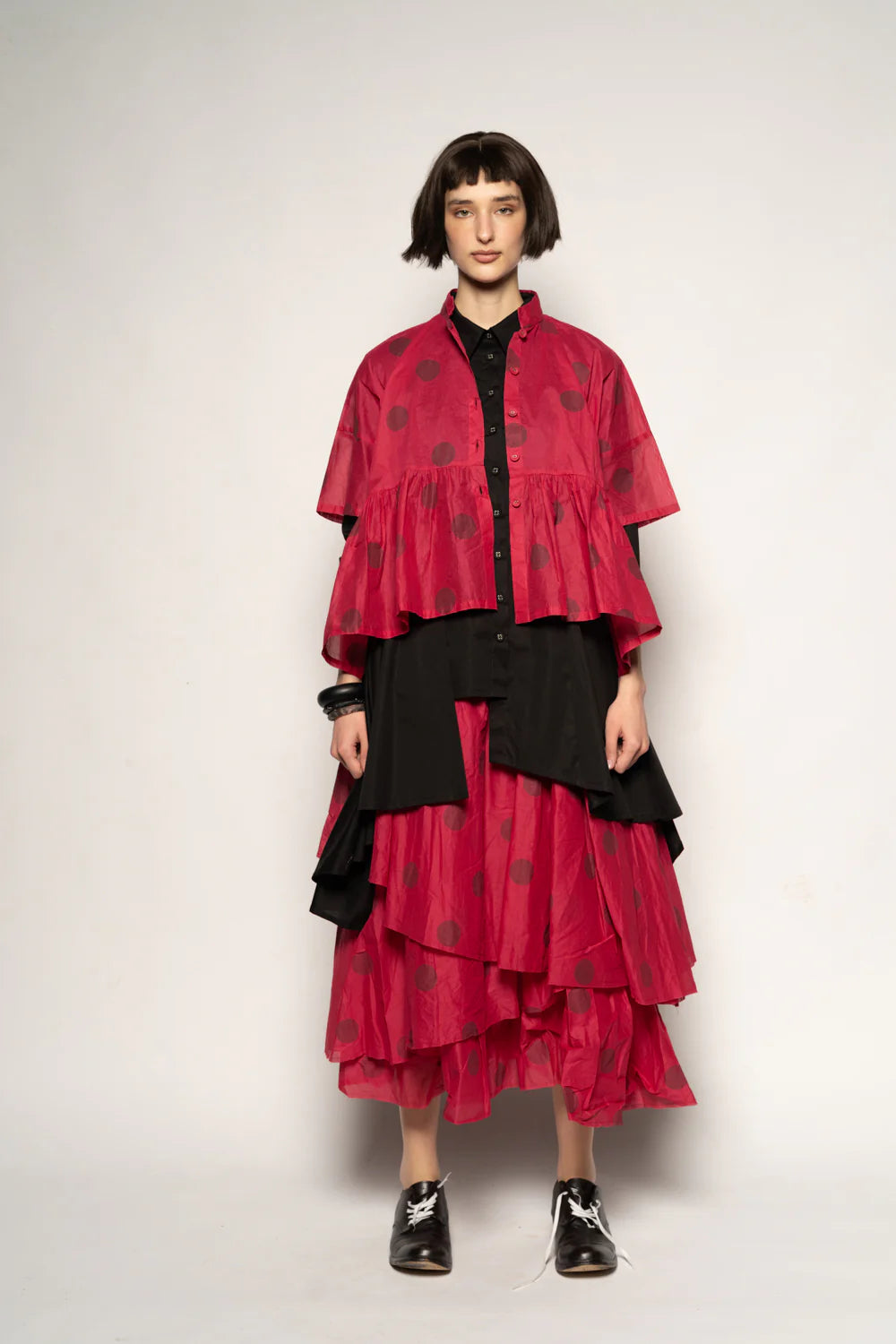 Dotto Layer Skirt Rose