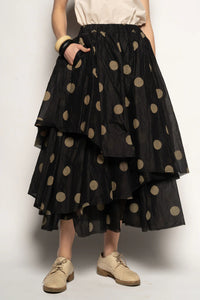Dotto Layer Skirt Black