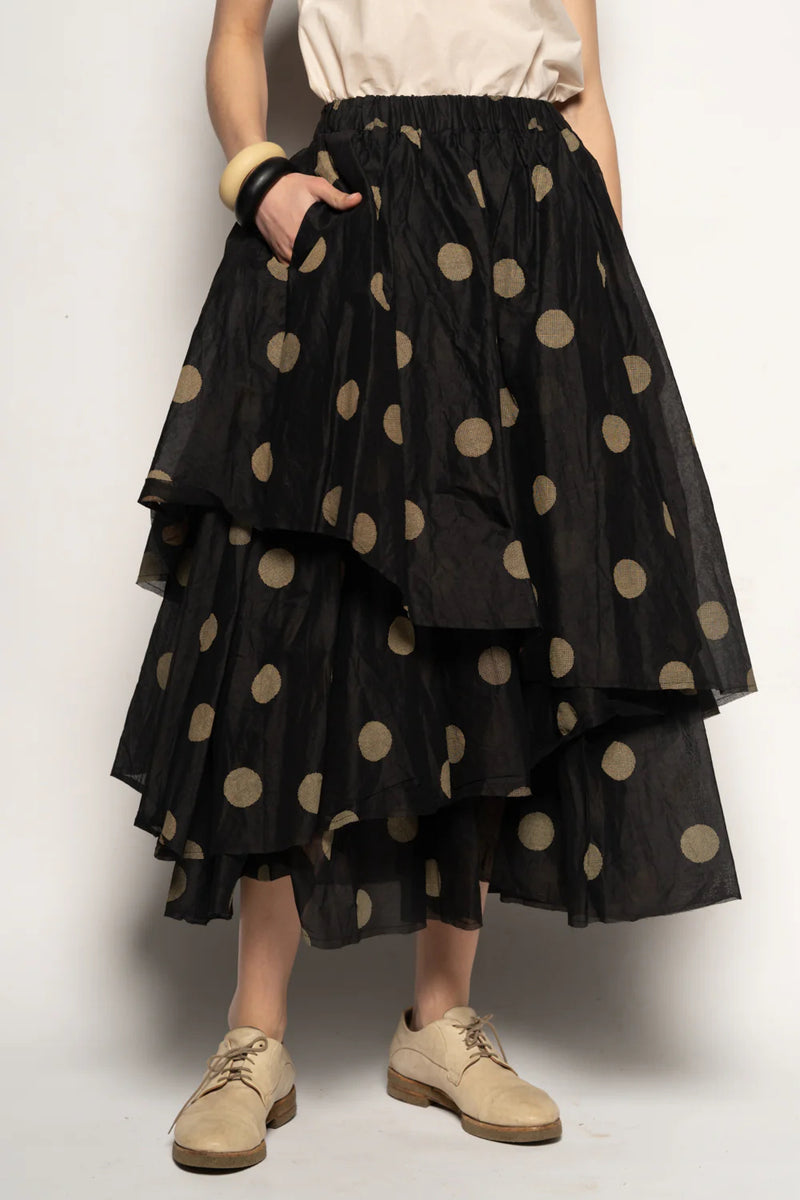 Dotto Layer Skirt Black