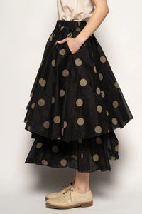 Dotto Layer Skirt Black