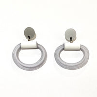 CB323 Mesh Hoops in White