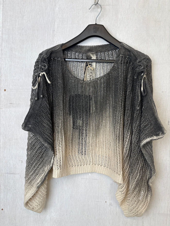 S309 Knitted Top Sand Shell Spray Ash Grey