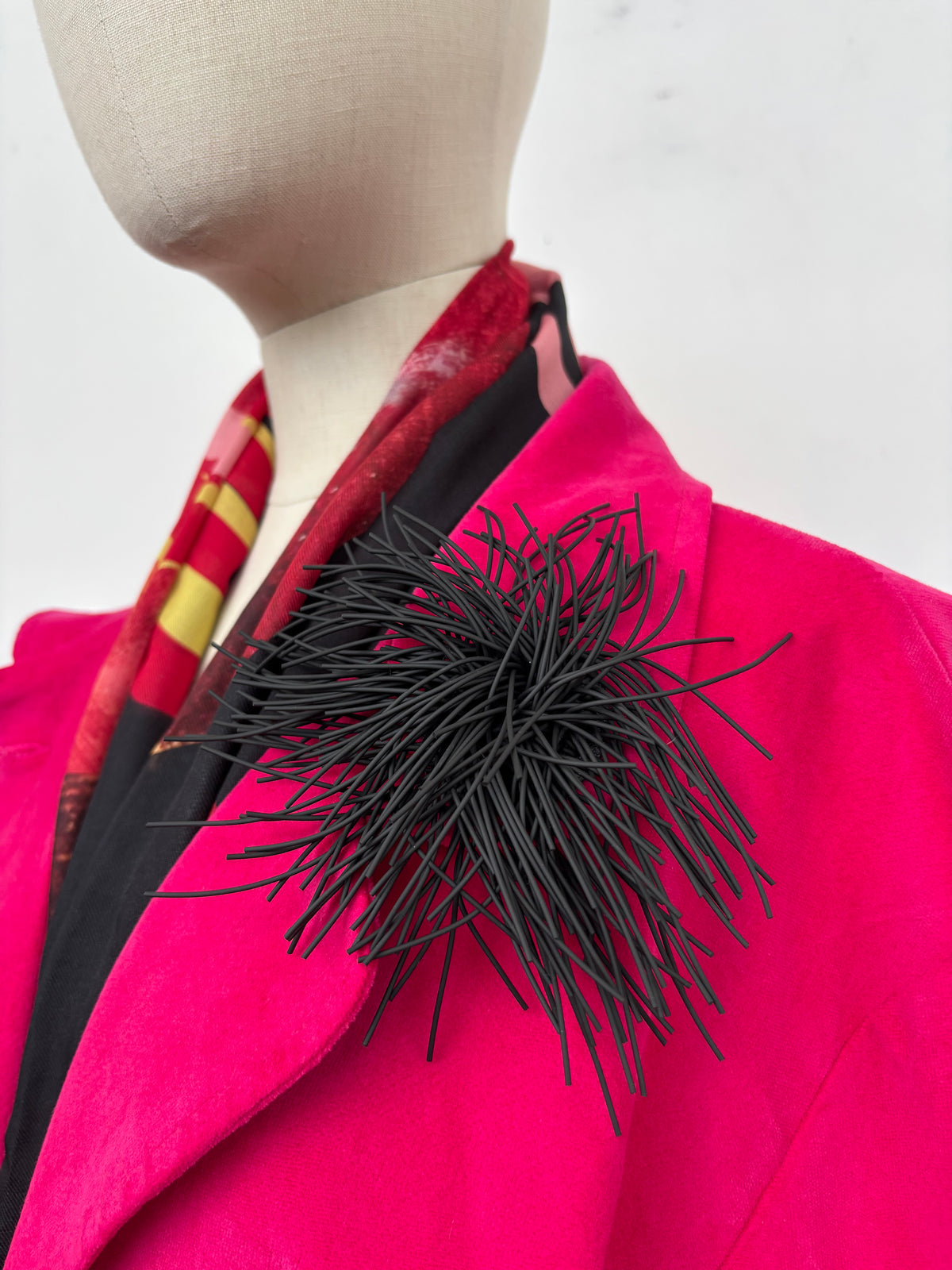 Black Spike Brooch