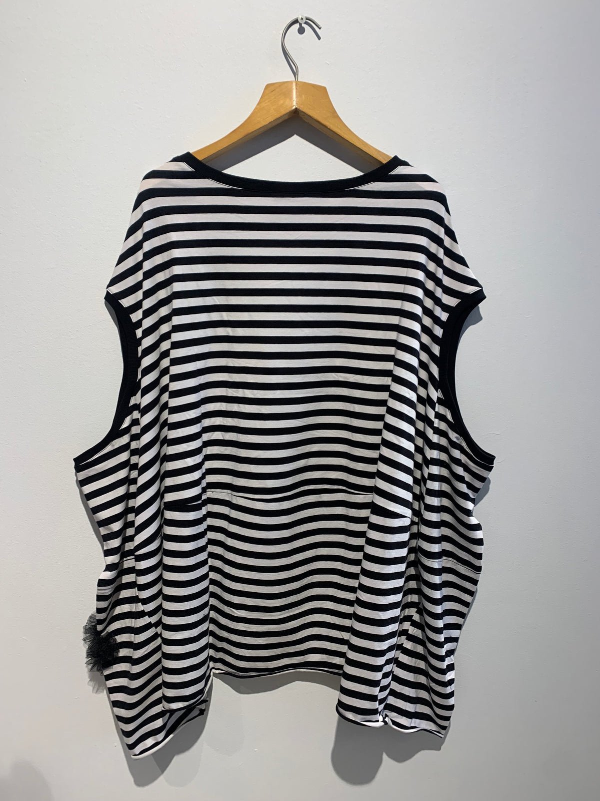 Balloon Shirt- B&W stripe