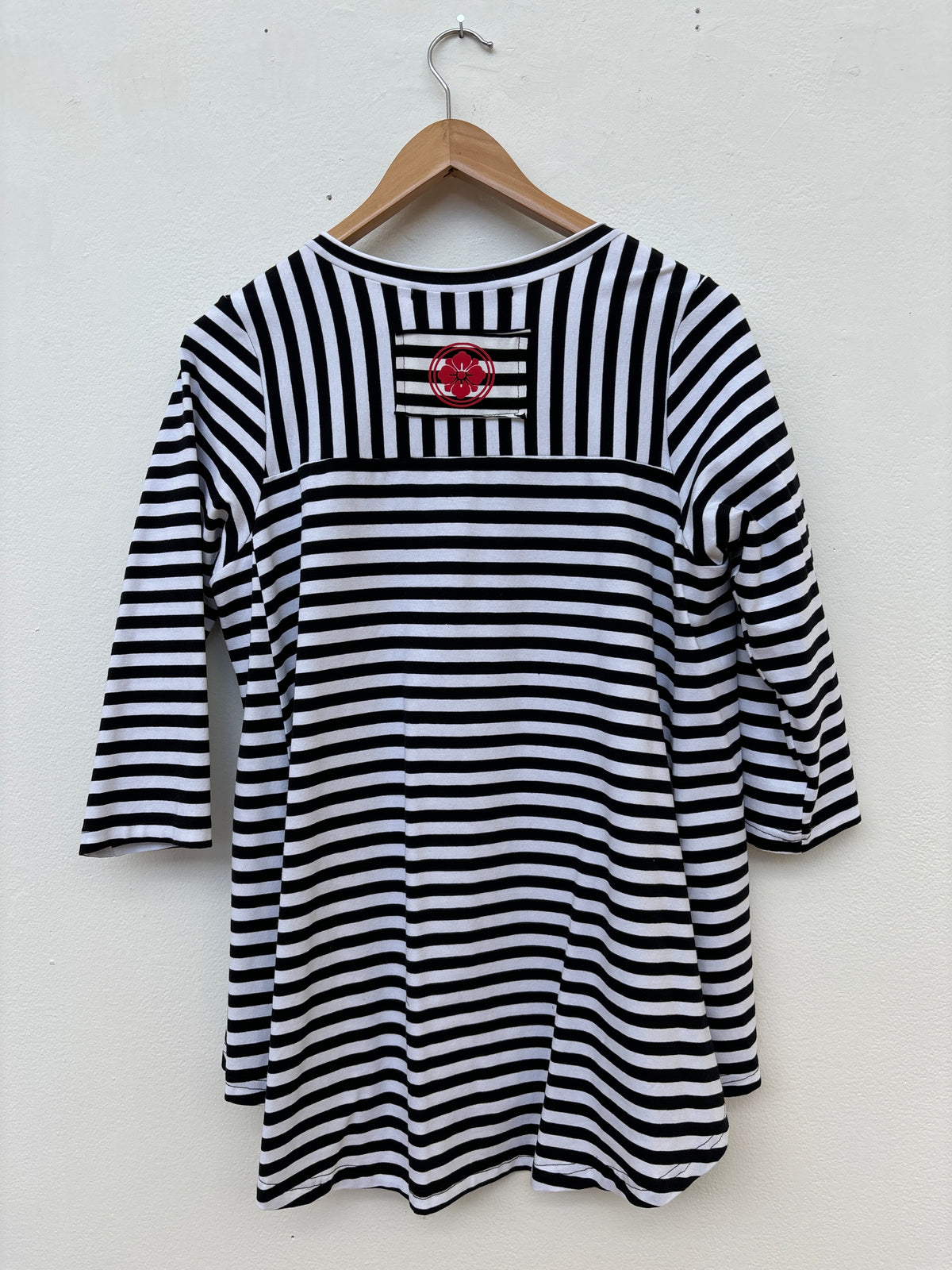 Casey Black White Stripe Cardigan