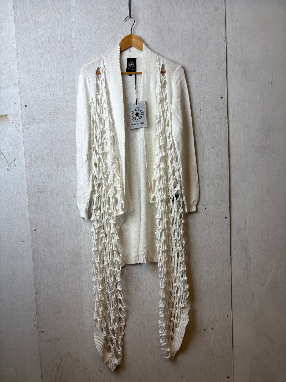 Cameo Long Cardigan White