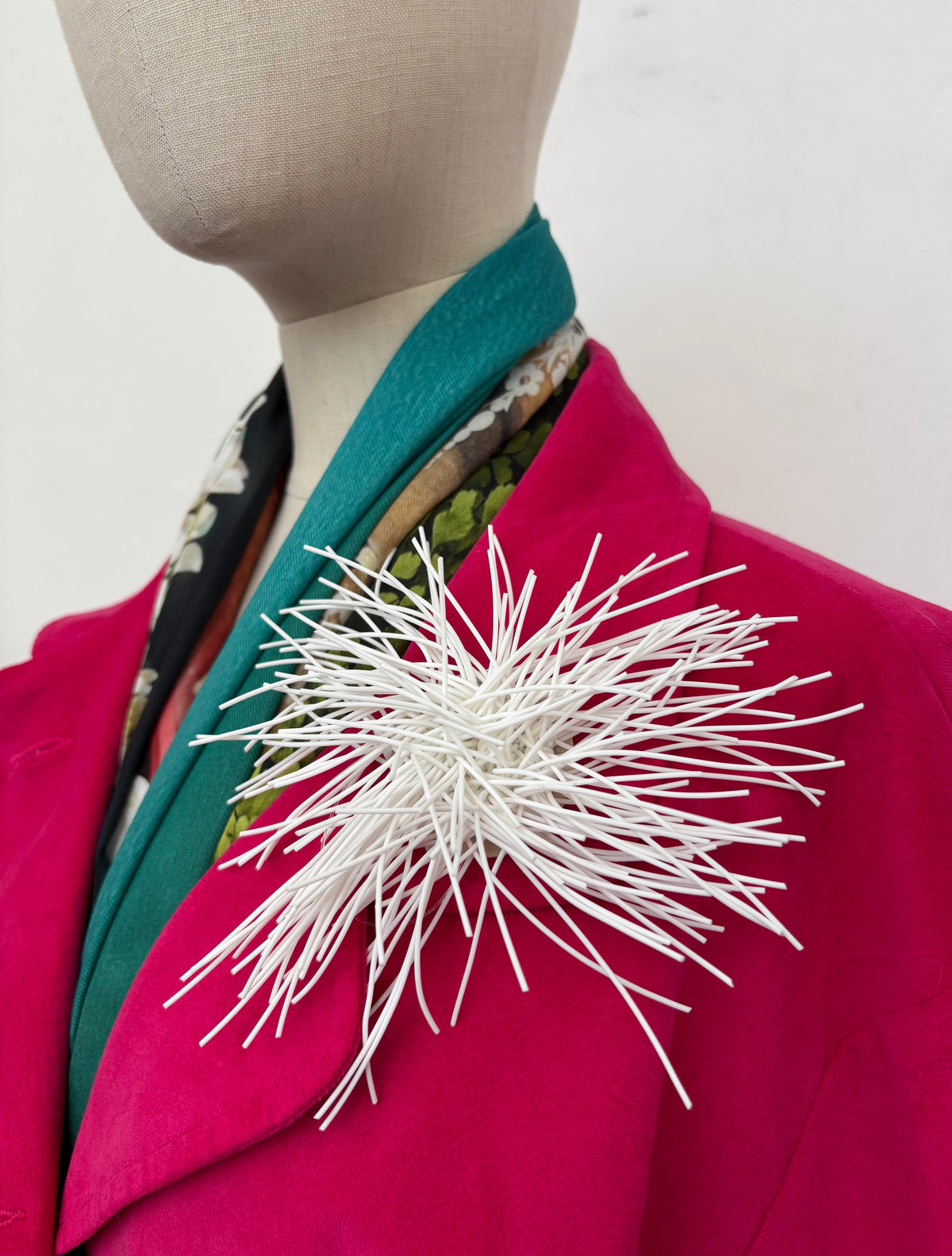 White Spike Brooch