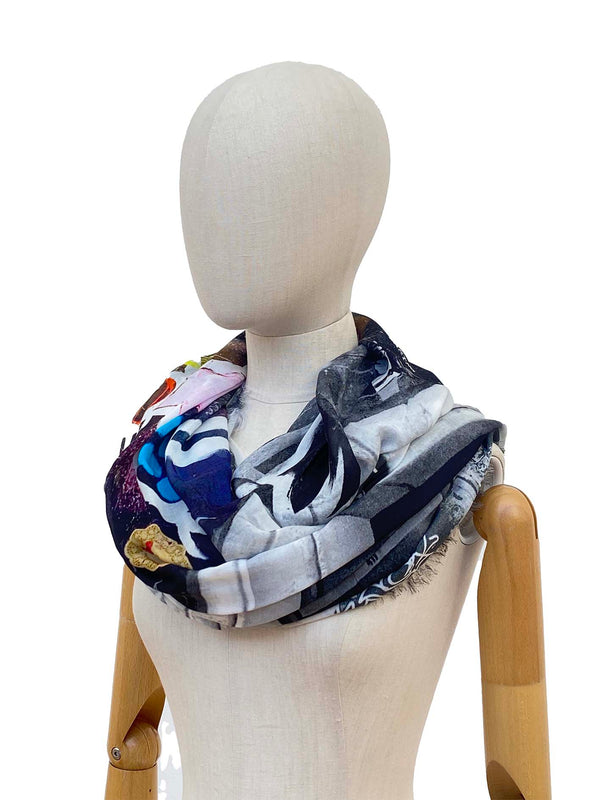Eixamplier Black & White Modal Scarf