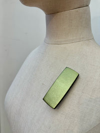 Block 02 Brooch in Metallic Green