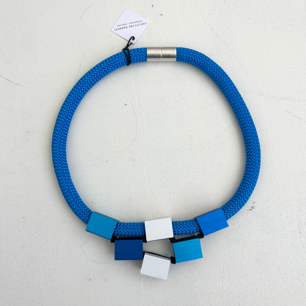 CB467 - Square Tube Necklace in Bluemix