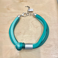 CB314 Green Mix Knot Short Necklace