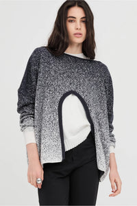 Gradient Submerge Sweater Smoke/Ivory