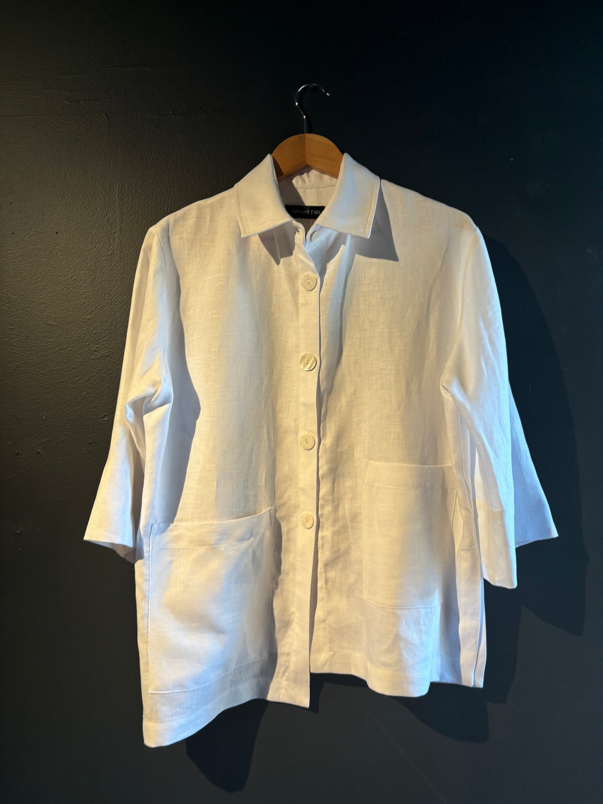 Lucy White Linen Jacket