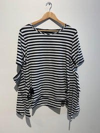 A Big T-Shirt- Black&White Stripe