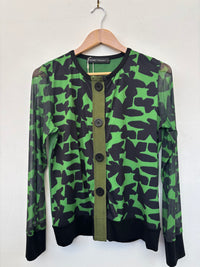 Button Cardi Green Canopy