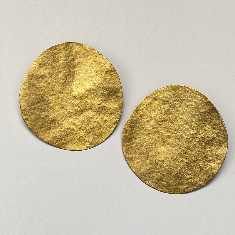 JC246 - Shield Earrings in Gold